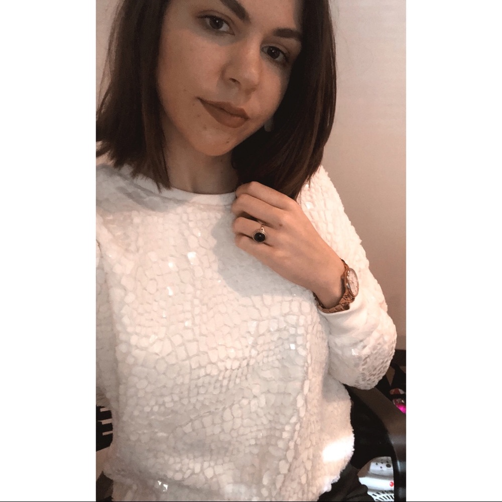 Ann Taylor Mixed Media Sweater